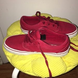 red Vans sneakers